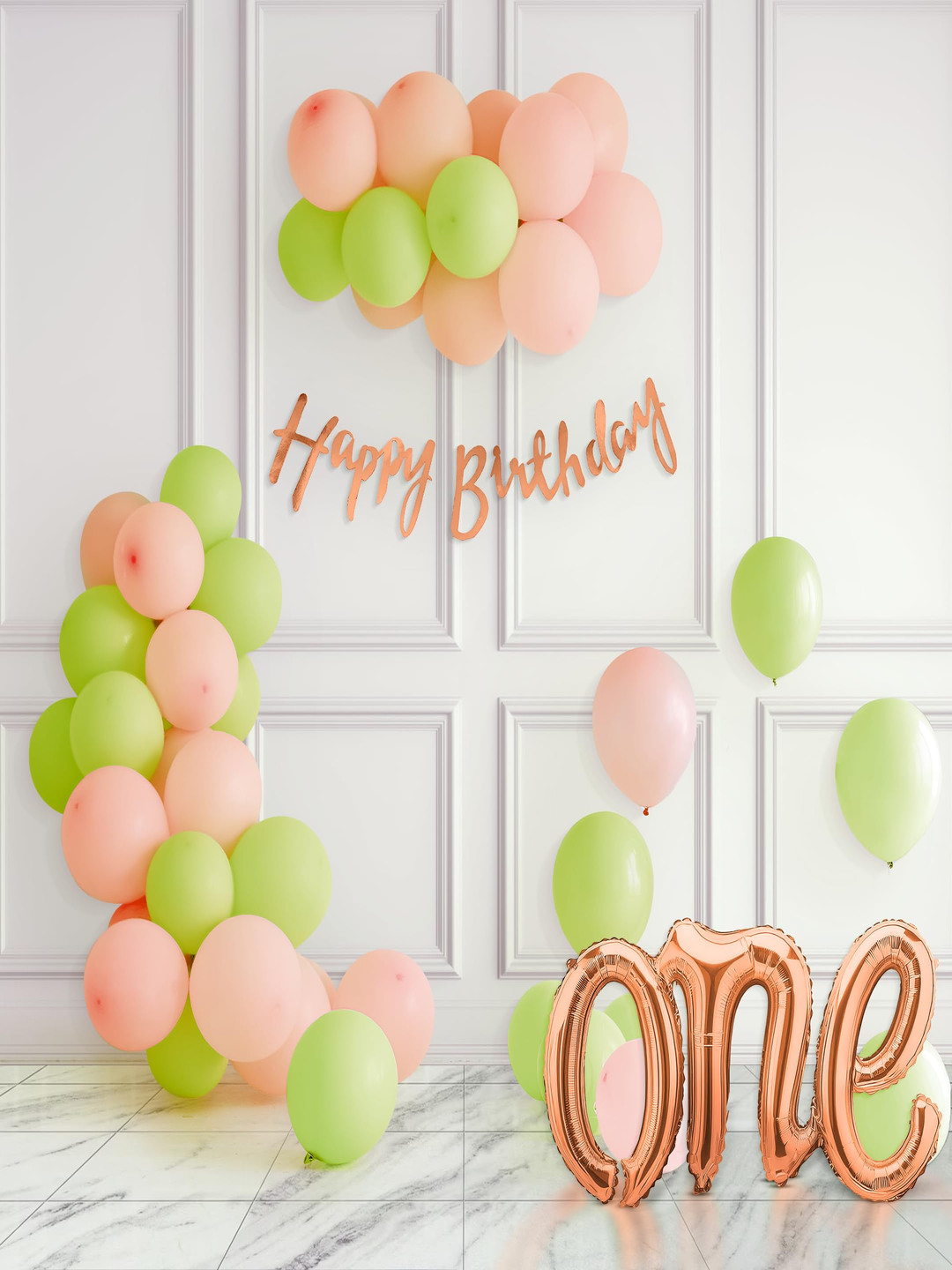 Special You 54-Pcs Green Pastel Birthday DecorationKit