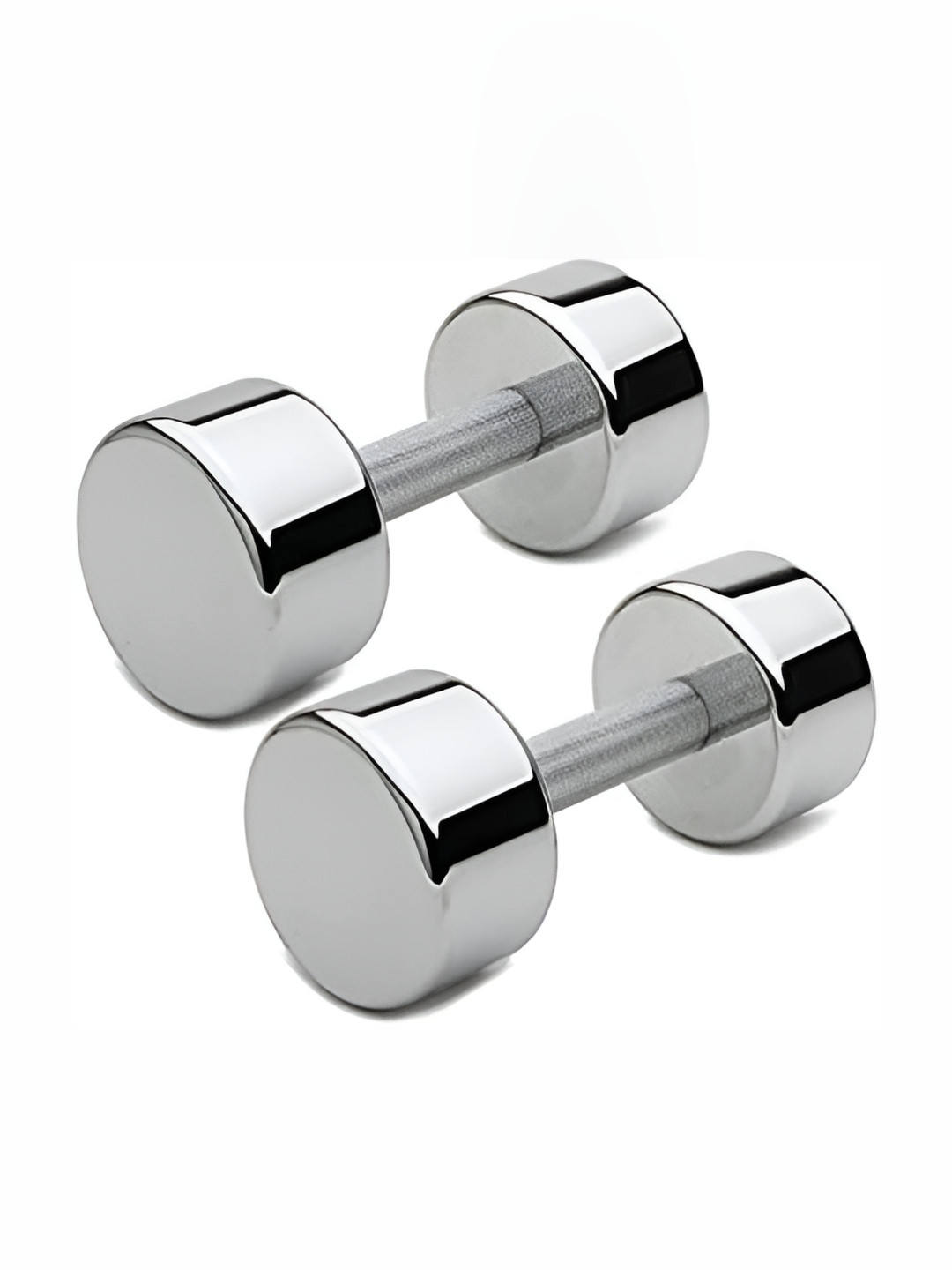 HackerX 2-Pcs Chrome Finish Steel Dumbbells - 15 kg Each