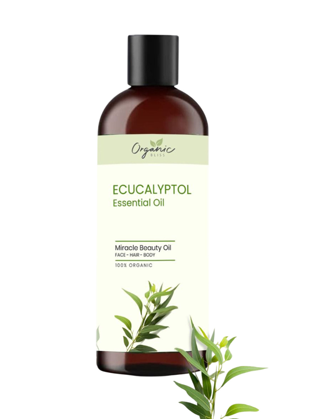 Organic Bliss Ecucalyptol Essential Beauty Massage Oil For Face Hair & Body - 50 ml