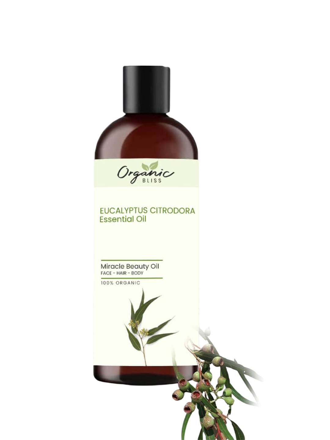 Organic Bliss Eucalyptus Citrodara Essential Beauty Oil For Face Hair & Body - 50 ml