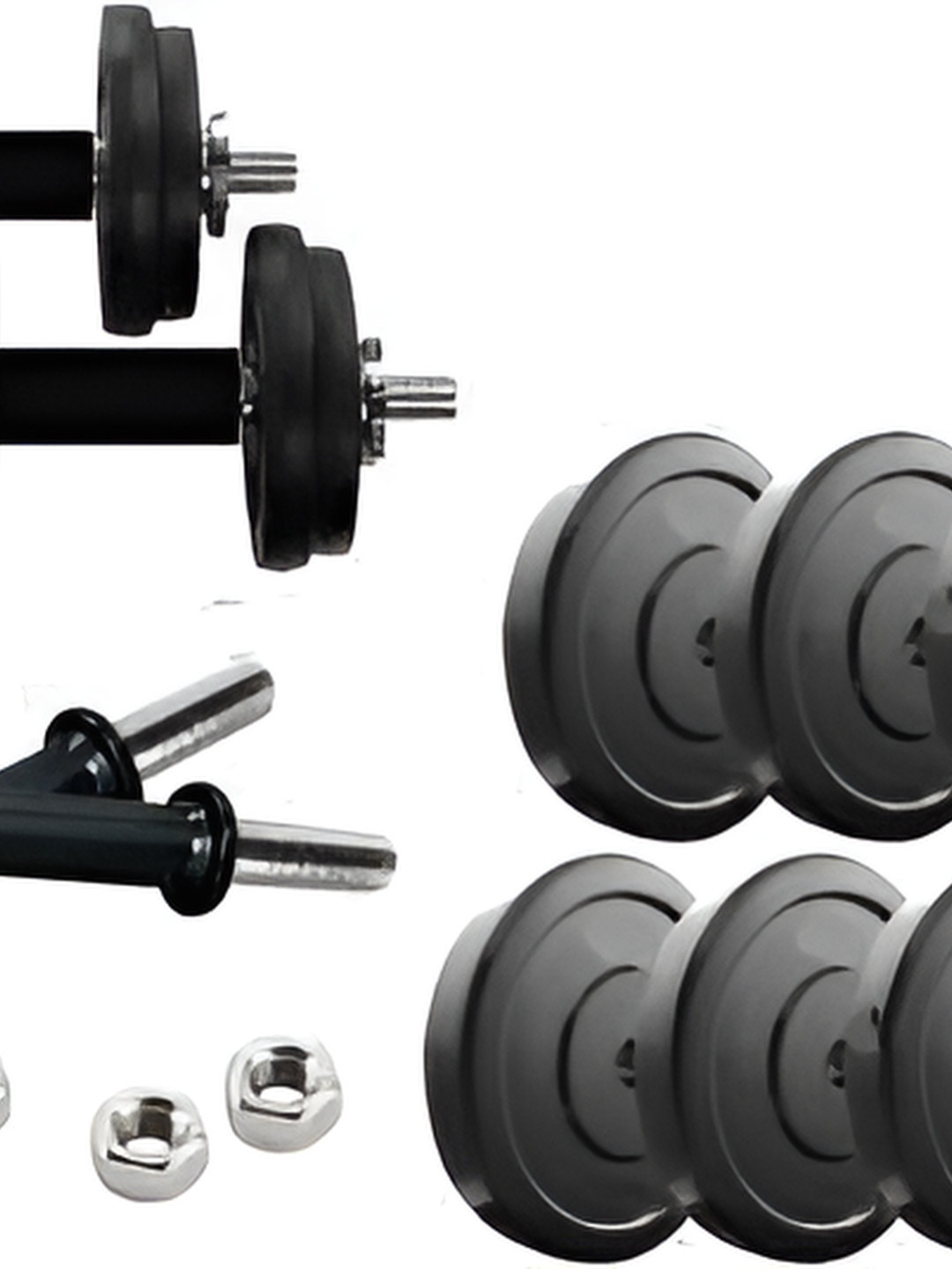 HackerX Set Of 8 Fixed Weight Dumbbell - 3 & 4 Kg Each