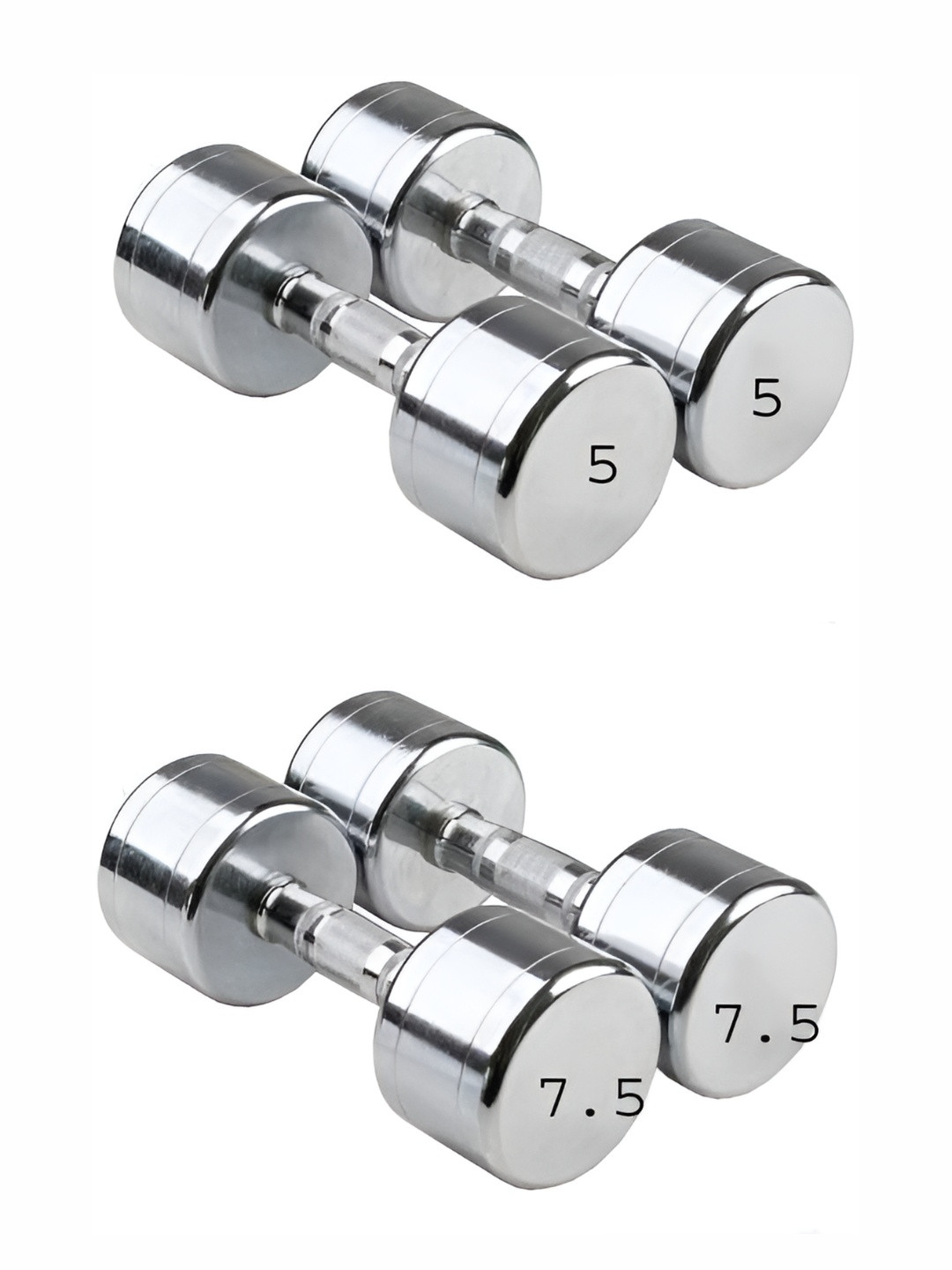 HackerX 4-Pcs Steel Fixed Weight Dumbbell - 25 kg