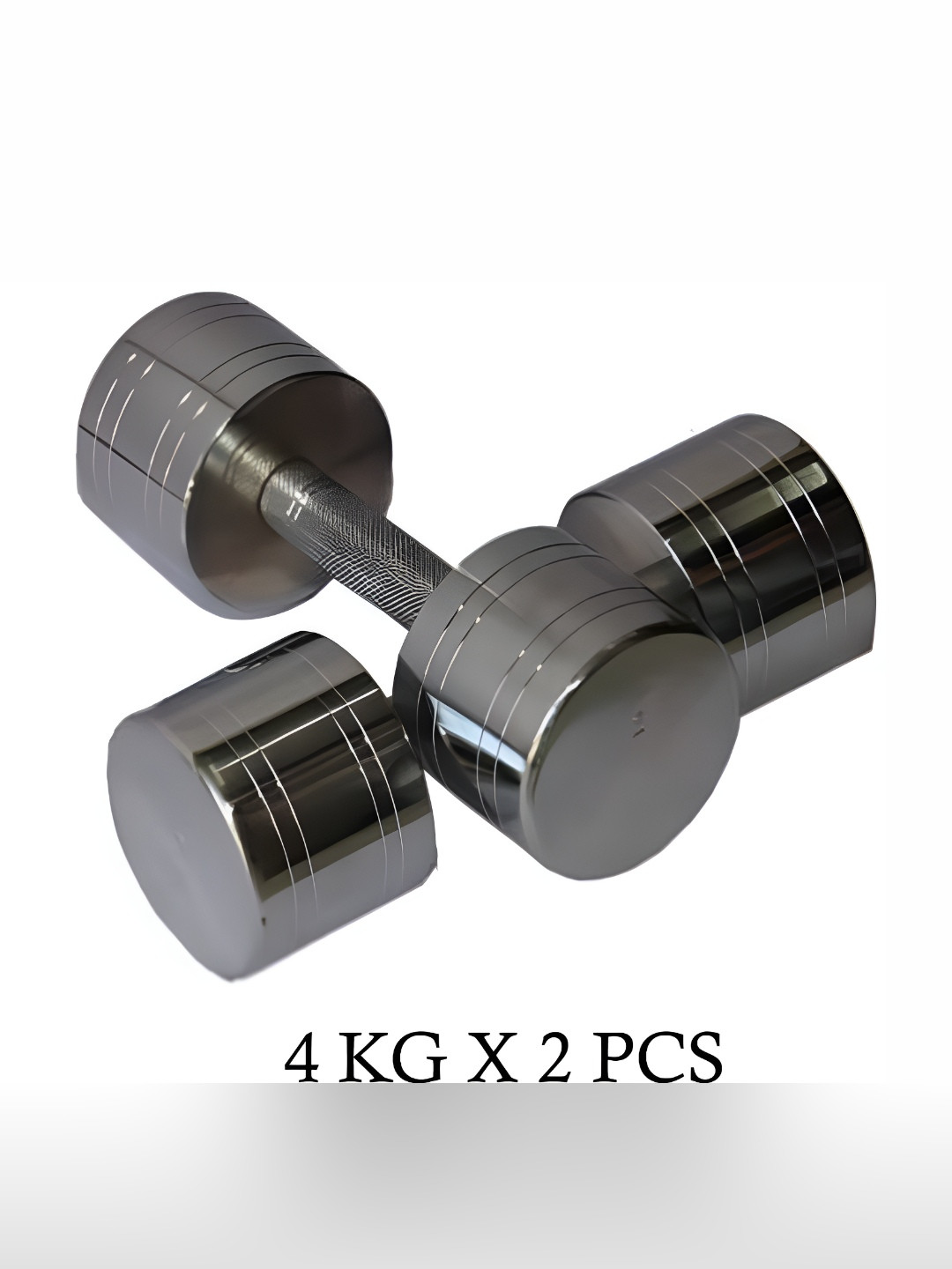 HackerX 2-Pcs Steel Fixed Weight Dumbbell 4 kg