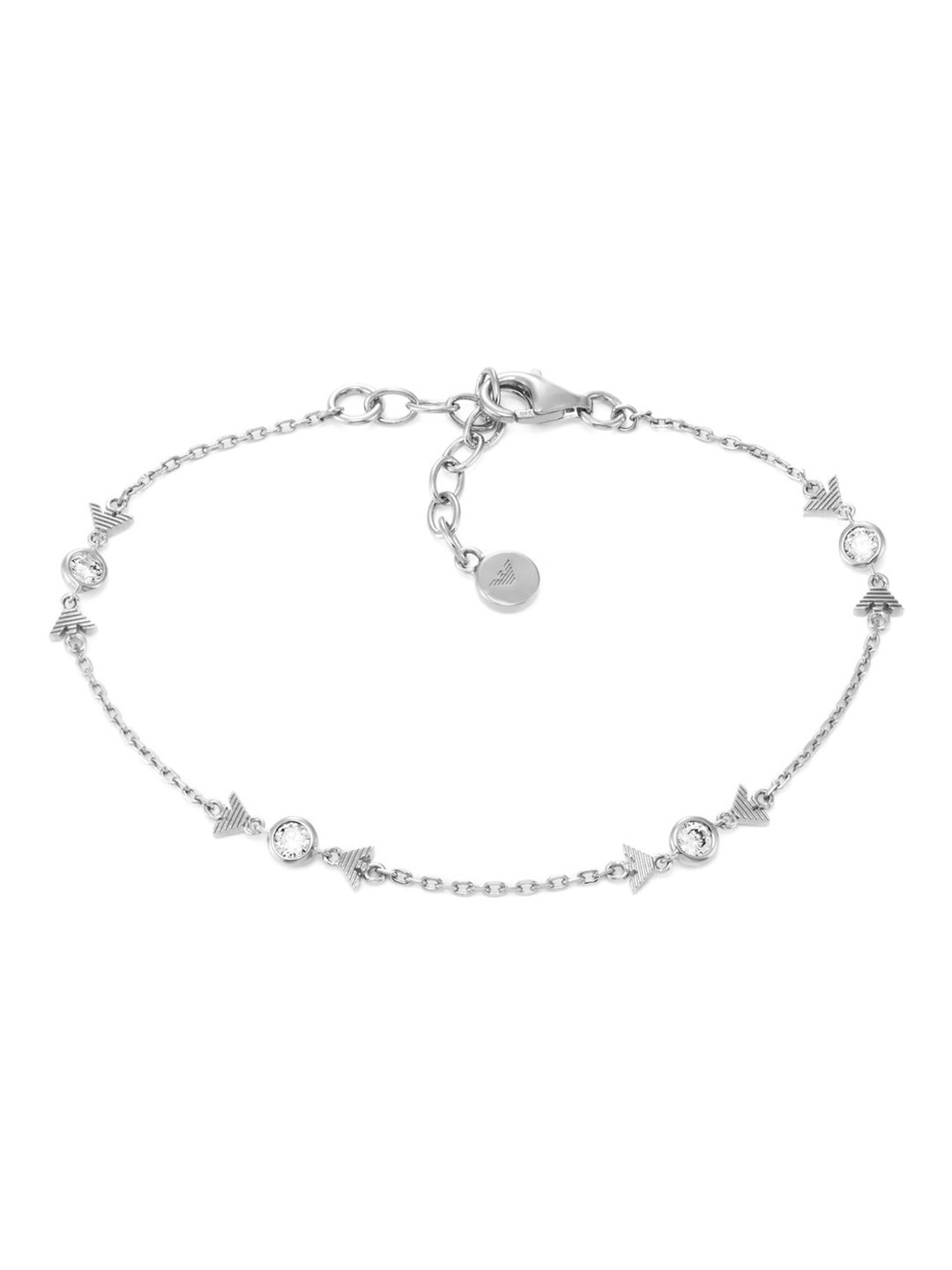 Emporio Armani Artificial Stones Studded Link Bracelet