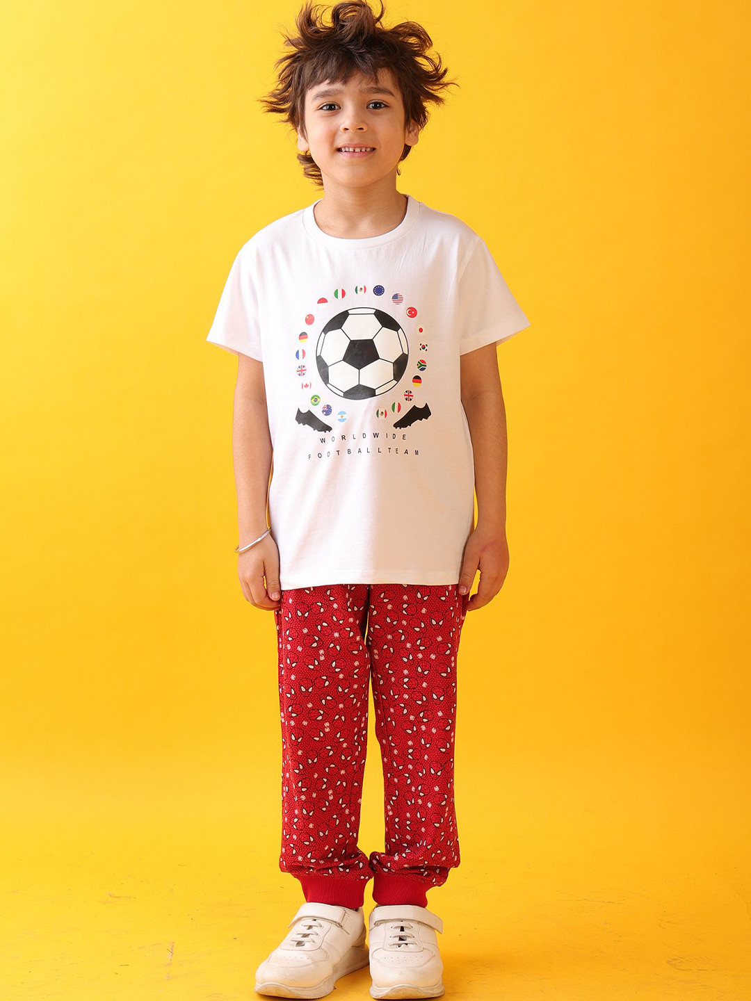 Anthrilo kids Boys Football Spider Jogger Clothing Set