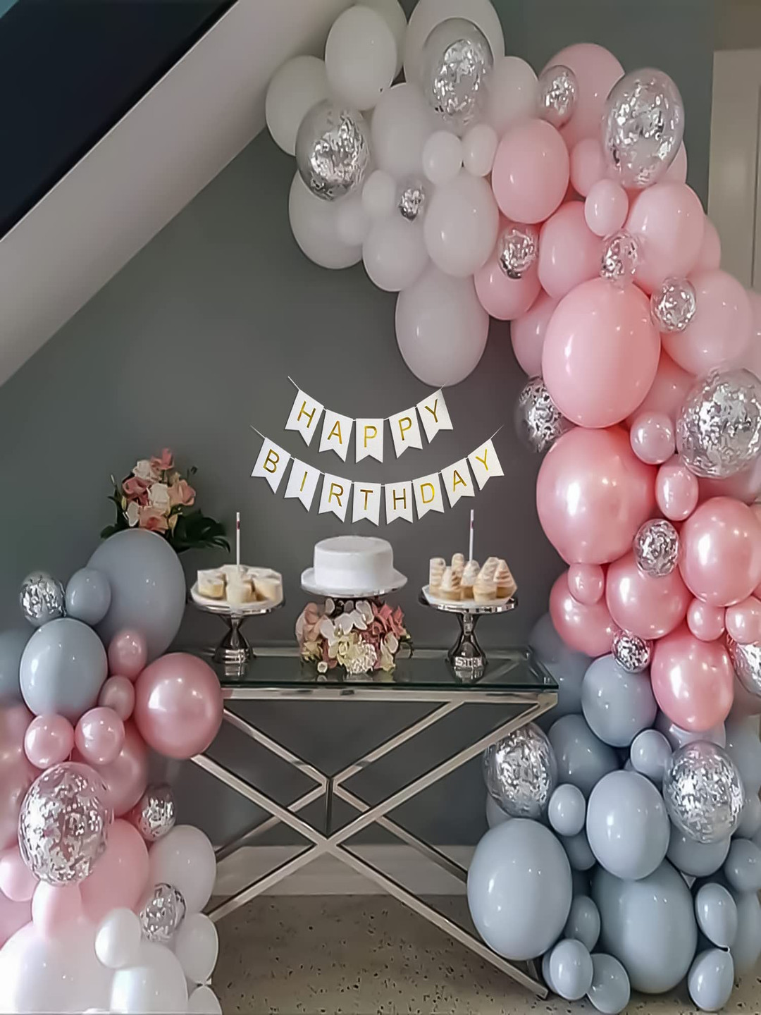 Special You 65-Pcs Pink Theme Birthday DecorationKit