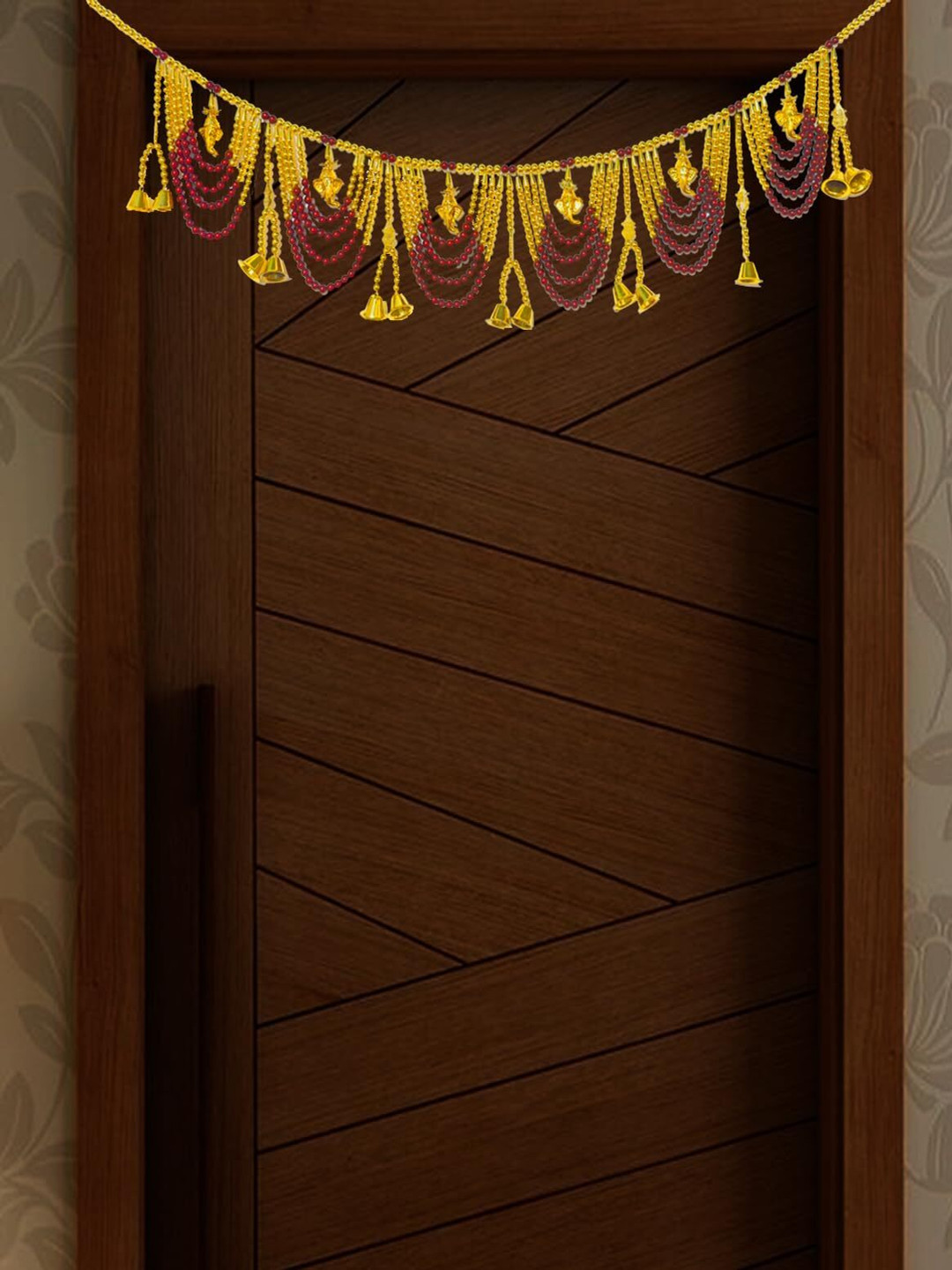 Special You Yellow & Maroon Heavy Ganesh Toran