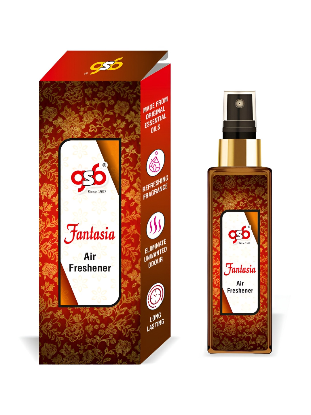 GSB Fantasia Red And White Long Lasting Natural Air Freshener-100 ml