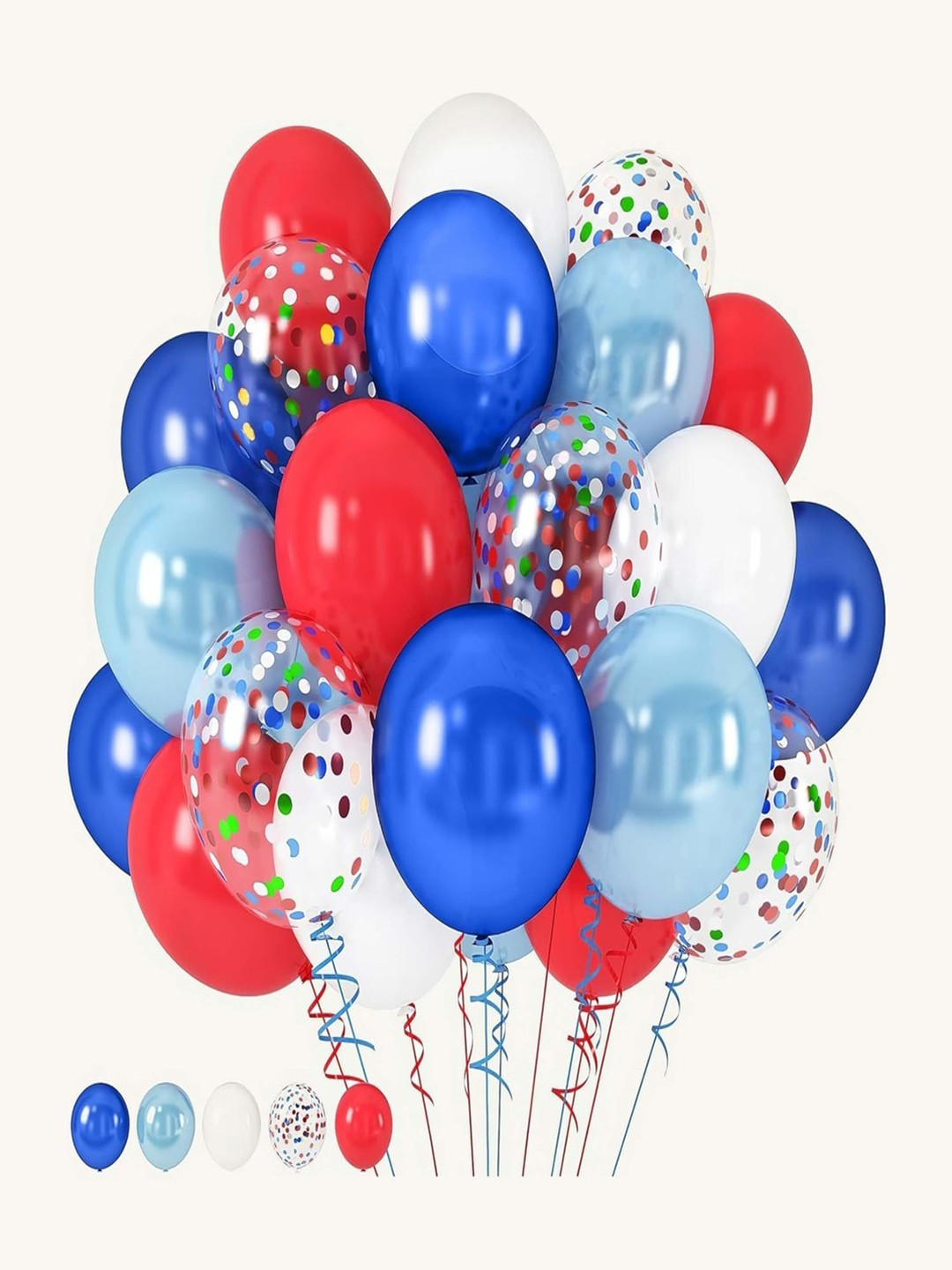 Special You Blue & Red 100 Pcs Balloons Festive Decor