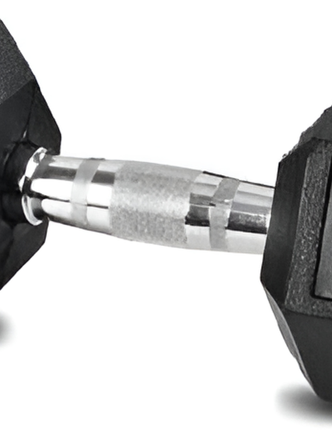 HackerX Fixed Weight Hexagonal  Rubber Dumbbell 10 kg