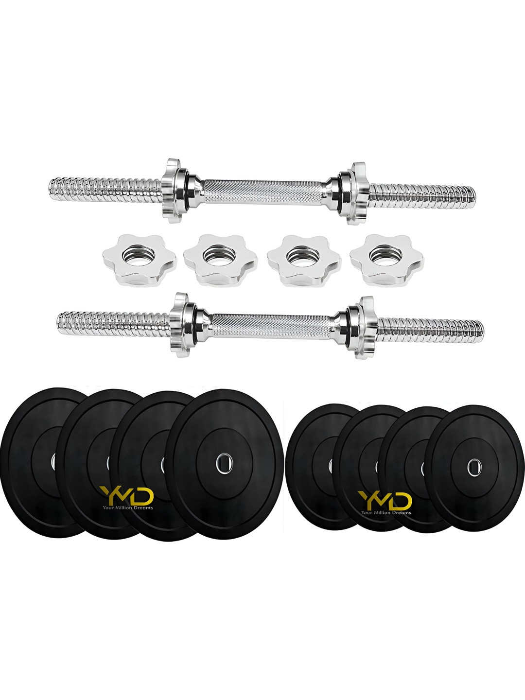HackerX Set Of 8 Fixed Weight Dumbbell - 2.5 & 1Kg Each