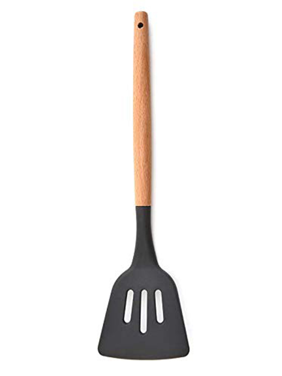 Baskety Grey & Brown Silicone Slotted Turner