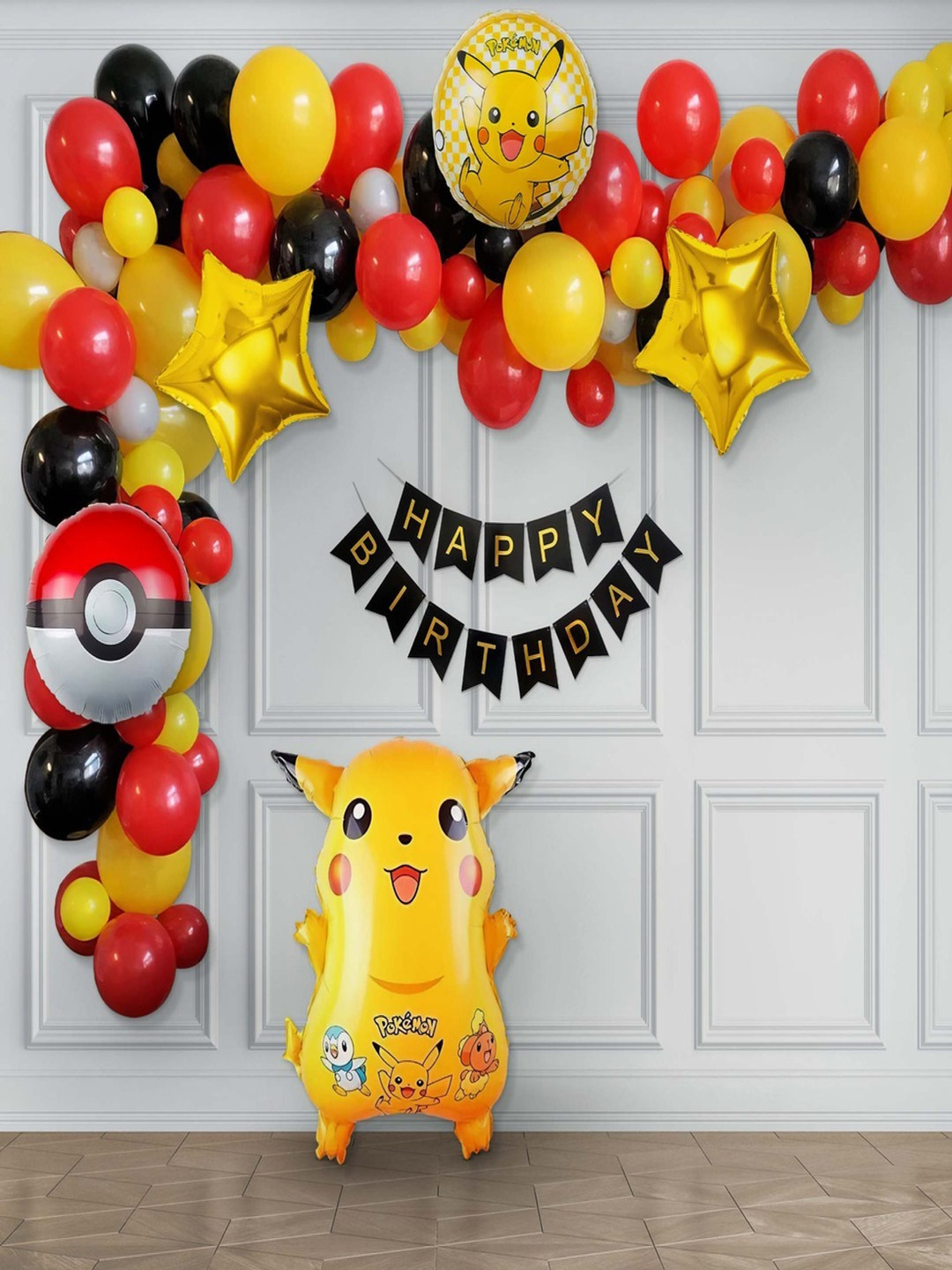 Special You Yellow & Red 73 Pcs Pikachu Birthday Festive Decor