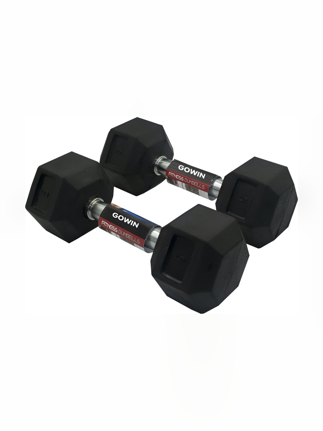 HackerX Set Of 2 Fixed Weight Dumbbell - 5Kg Each