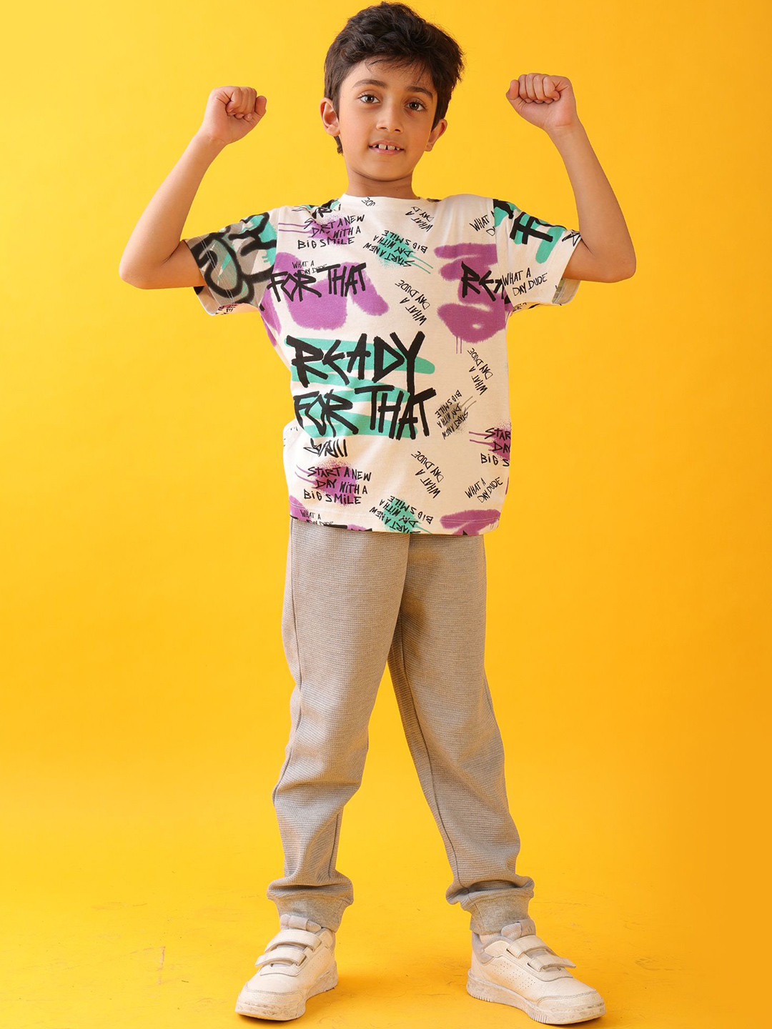 Anthrilo kids Boys Ready For That Summer Jogger Clothing Set