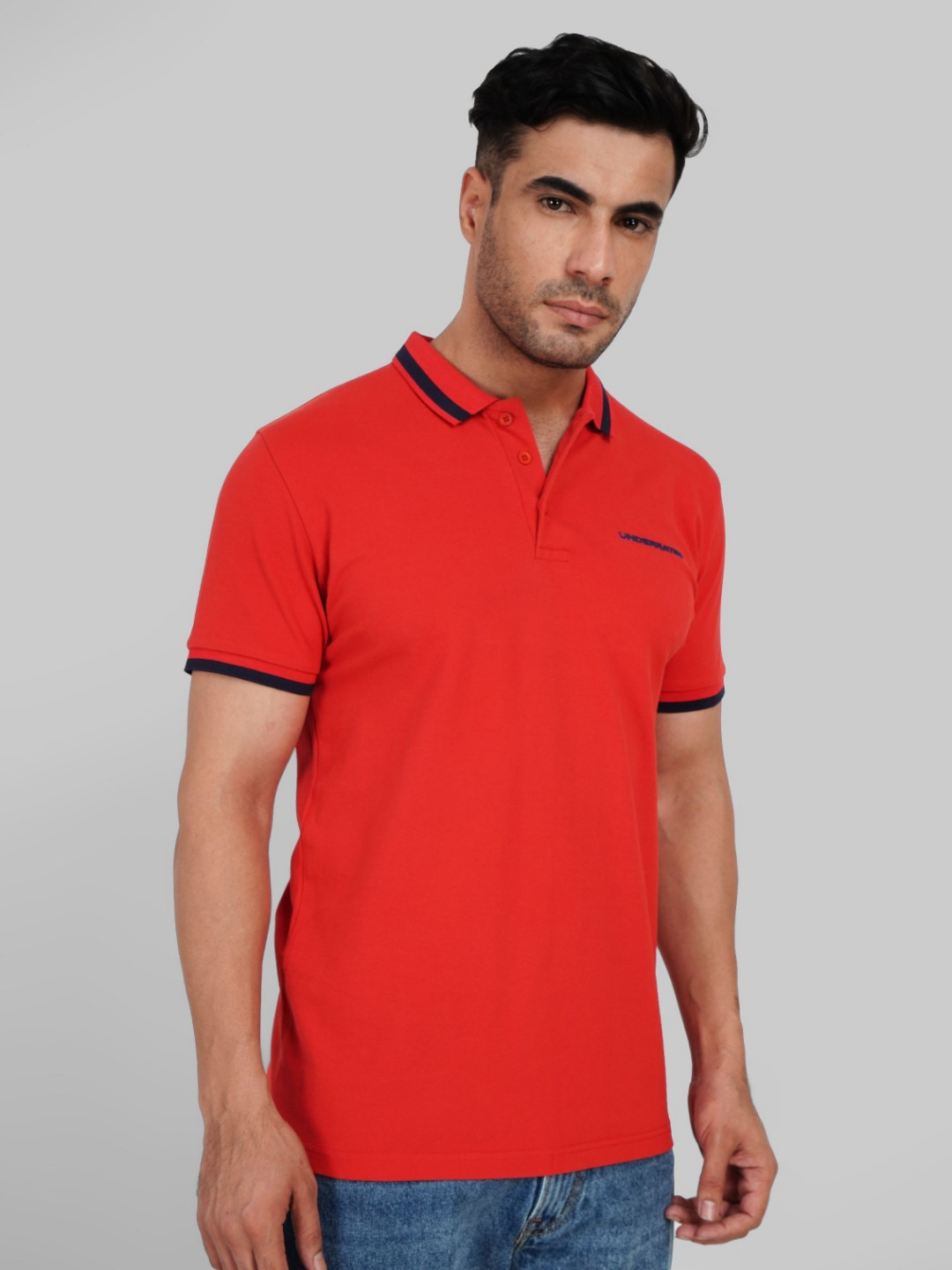 Underrated Club Men Polo Collar T-Shirt