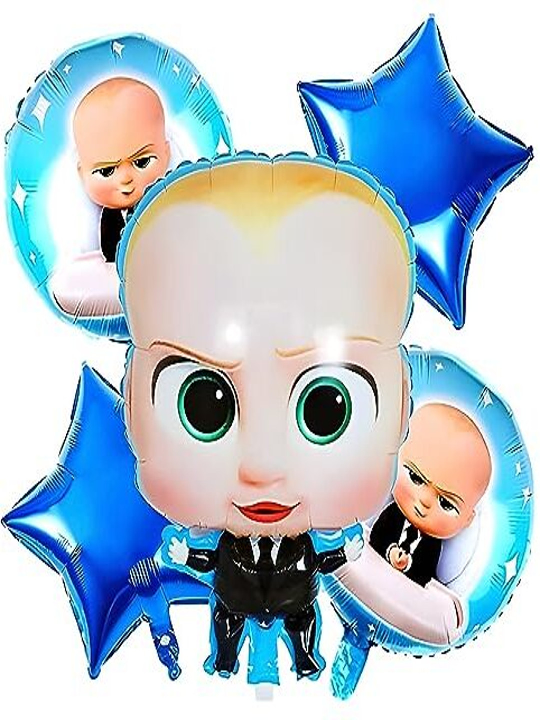 Special You 5-Pcs Blue Boss Baby Balloons Decor