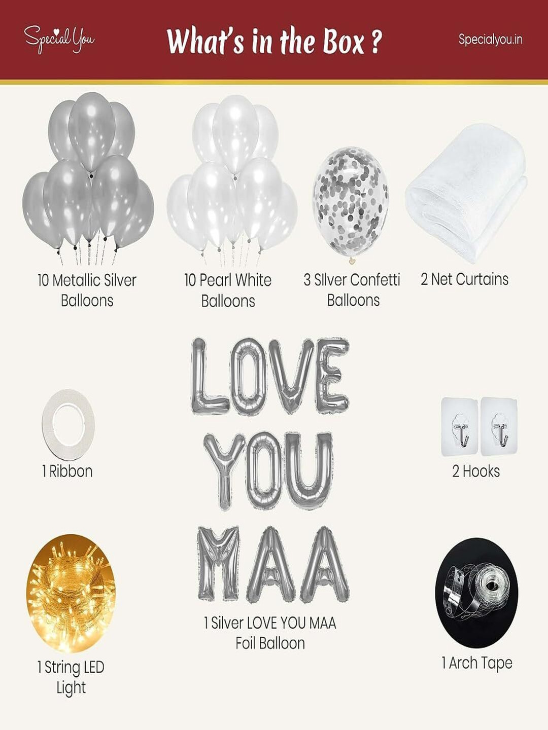 Special You 31-Pcs White Festive Decor