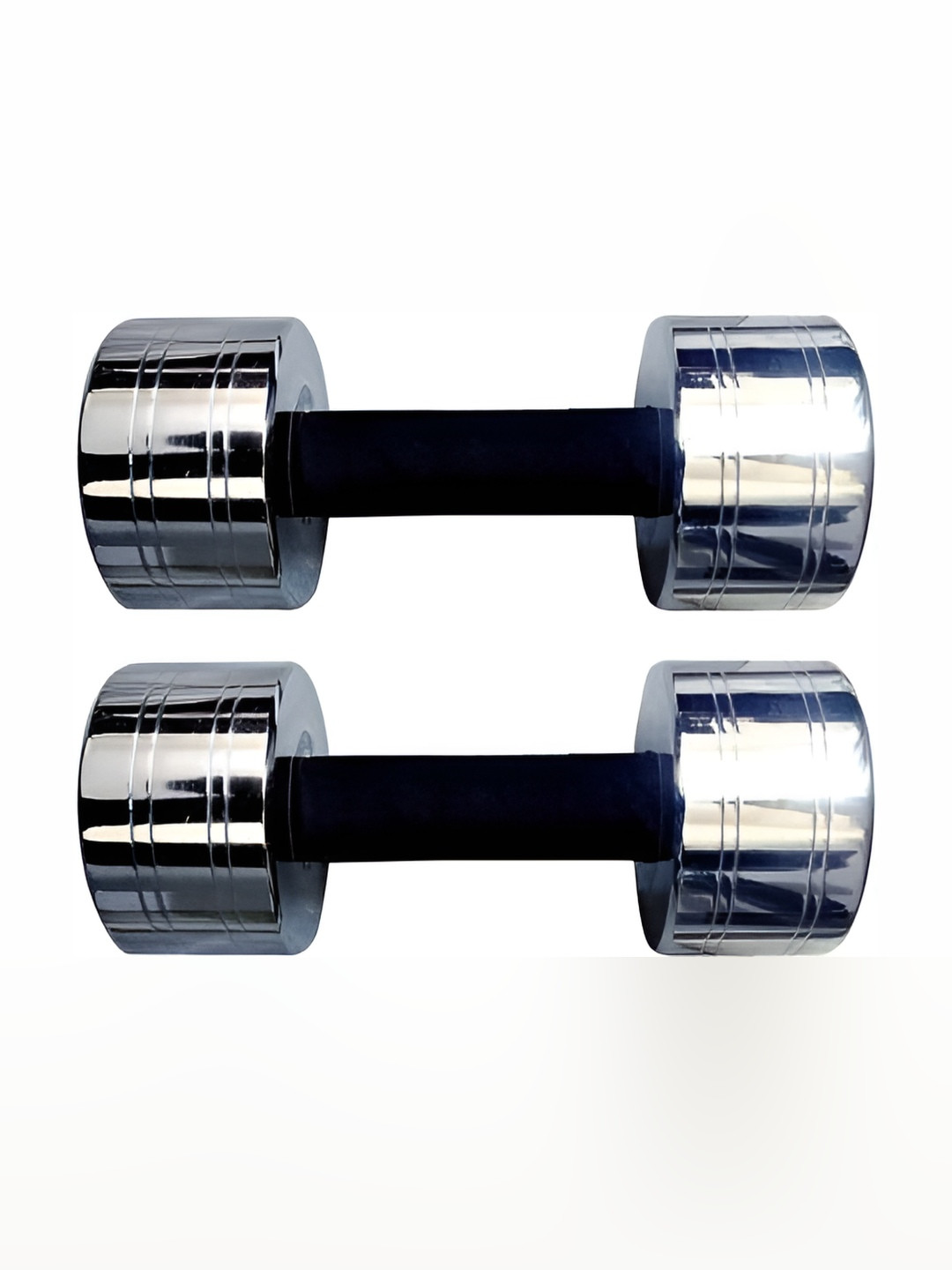 HackerX 2 Pieces Steel Dumbbells - 5 kg Each