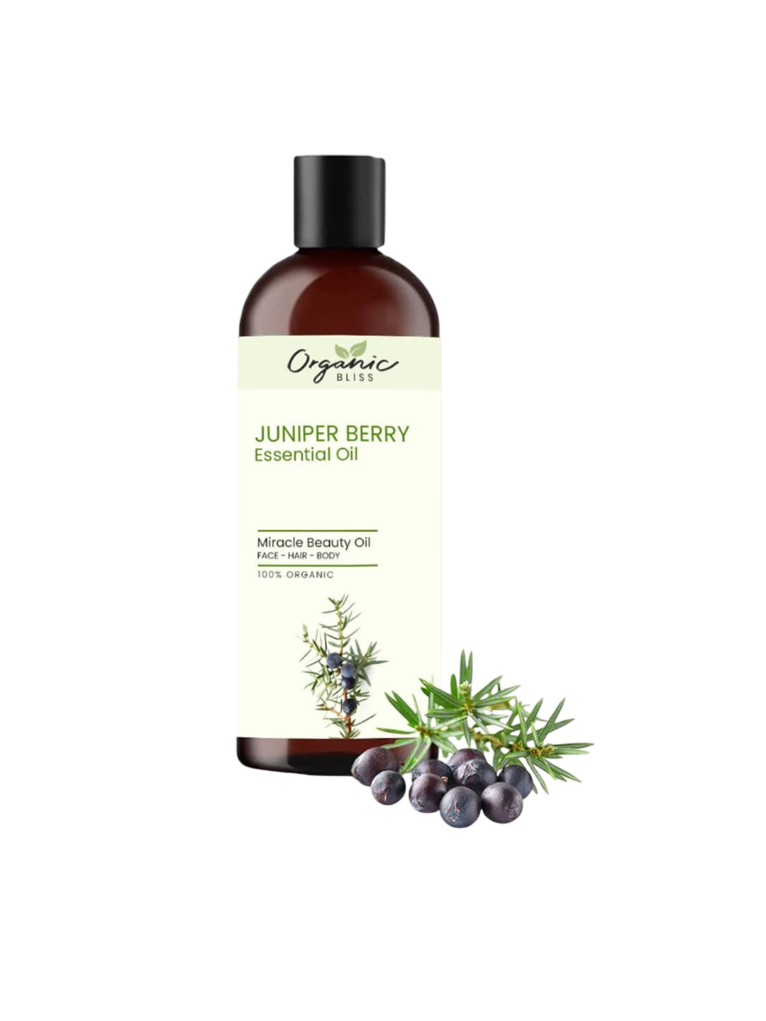 Organic Bliss Juniperberry Essential Beauty Massage Oil For Face Hair & Body - 50 ml
