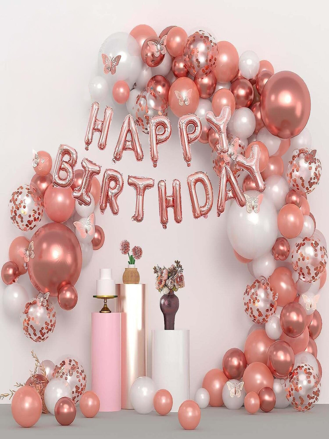 Special You 53 Pcs White Birthday Decorations