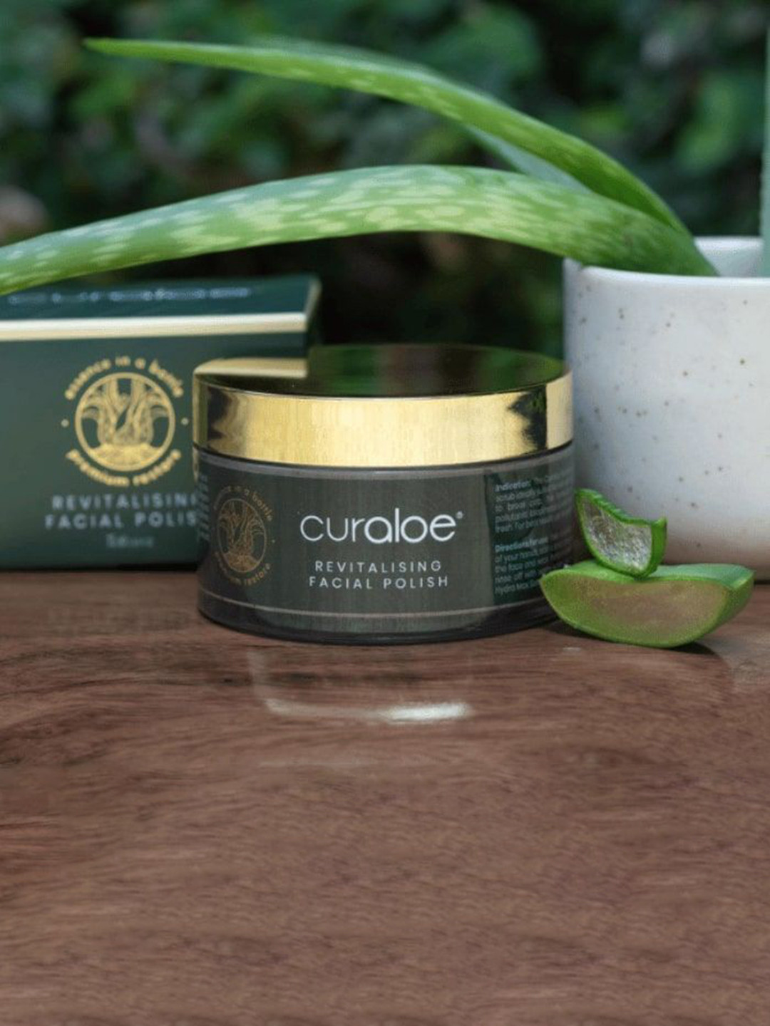 Curaloe Revitalising Facial Polish For Cleansing With 62% Aloe Vera - 75 ml