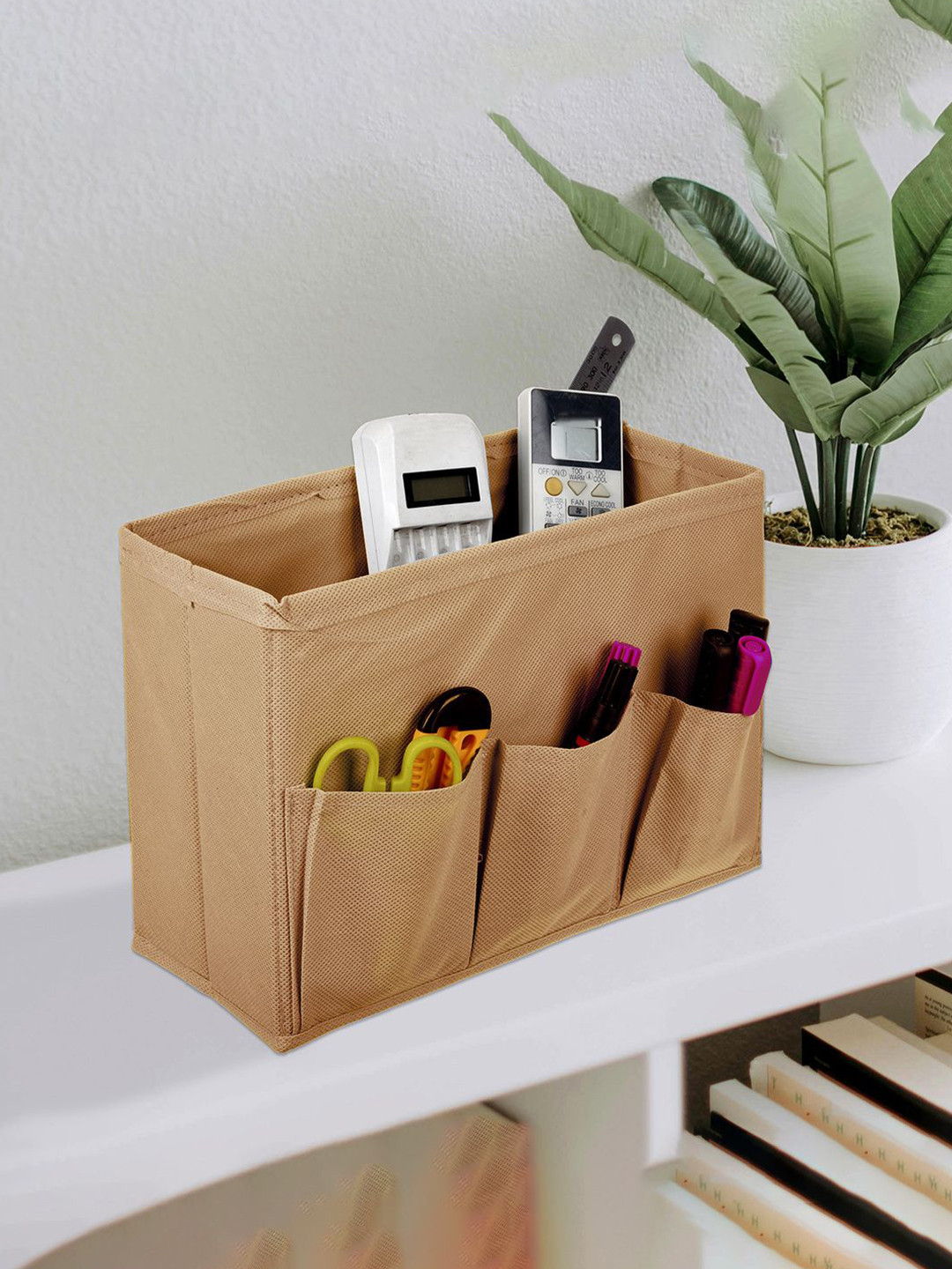 Kuber Industries Brown Regular Desk Organiser