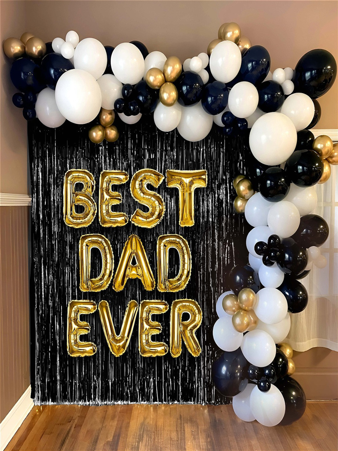 Special You Black & White Patterned Plastic Decorative Set