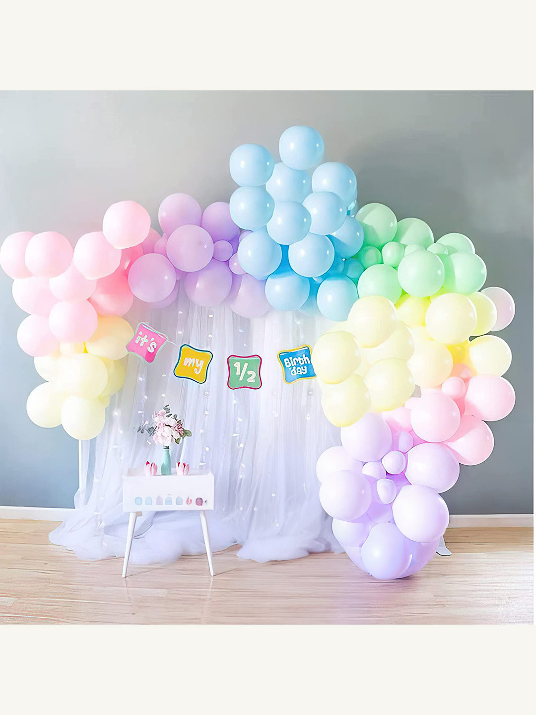 Special You Kids 59 Pcs Pink & Purple Birthday  Decor