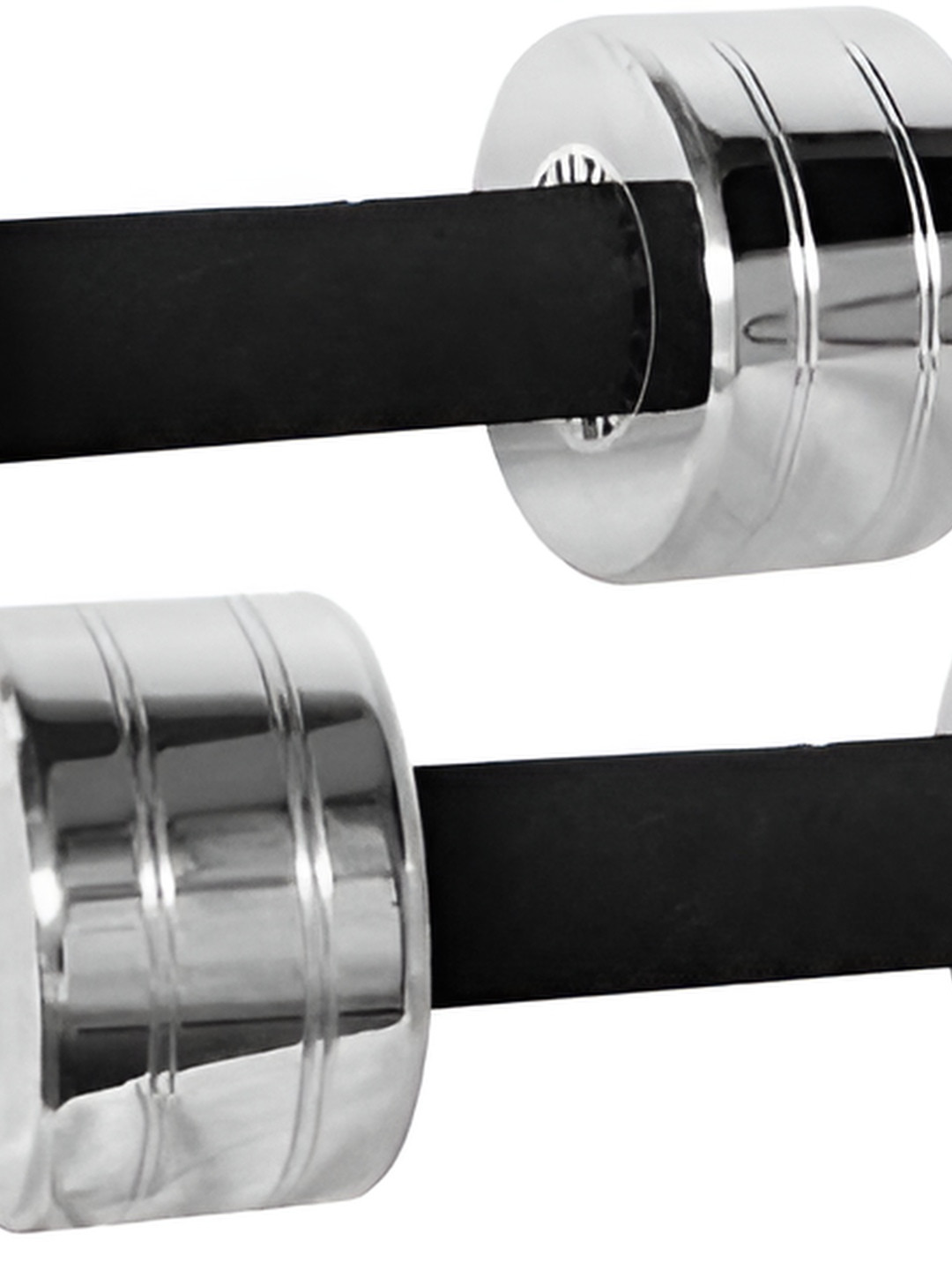 HackerX 2-Pcs Chrome Plated Steel Dumbbells - 2 kg Each