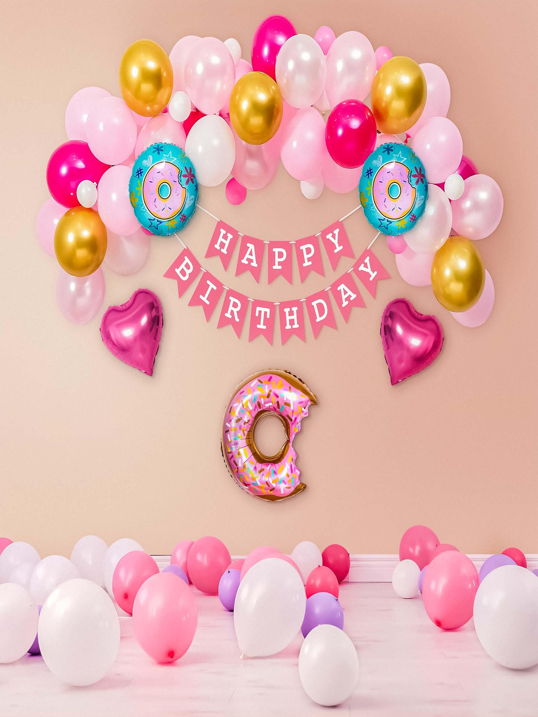 Special You 59Pcs Pink & White Birthday Decor