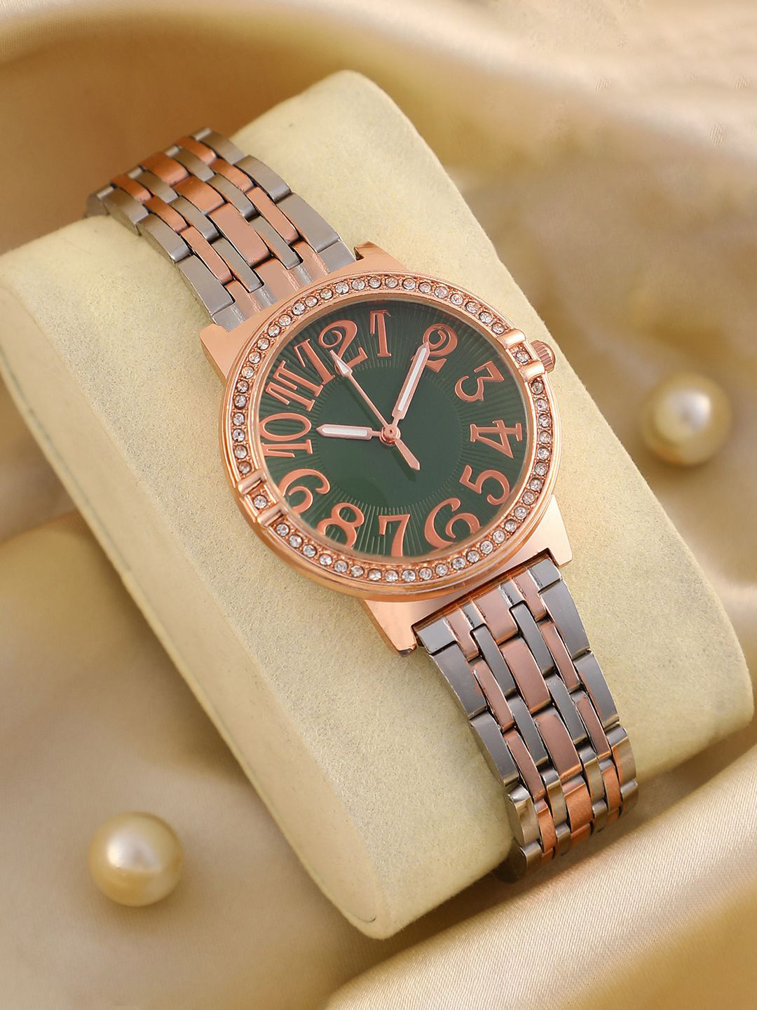 HAUTE SAUCE  Women Embellished The Orbe Bijou Round Watch SS25_HSWC1335
