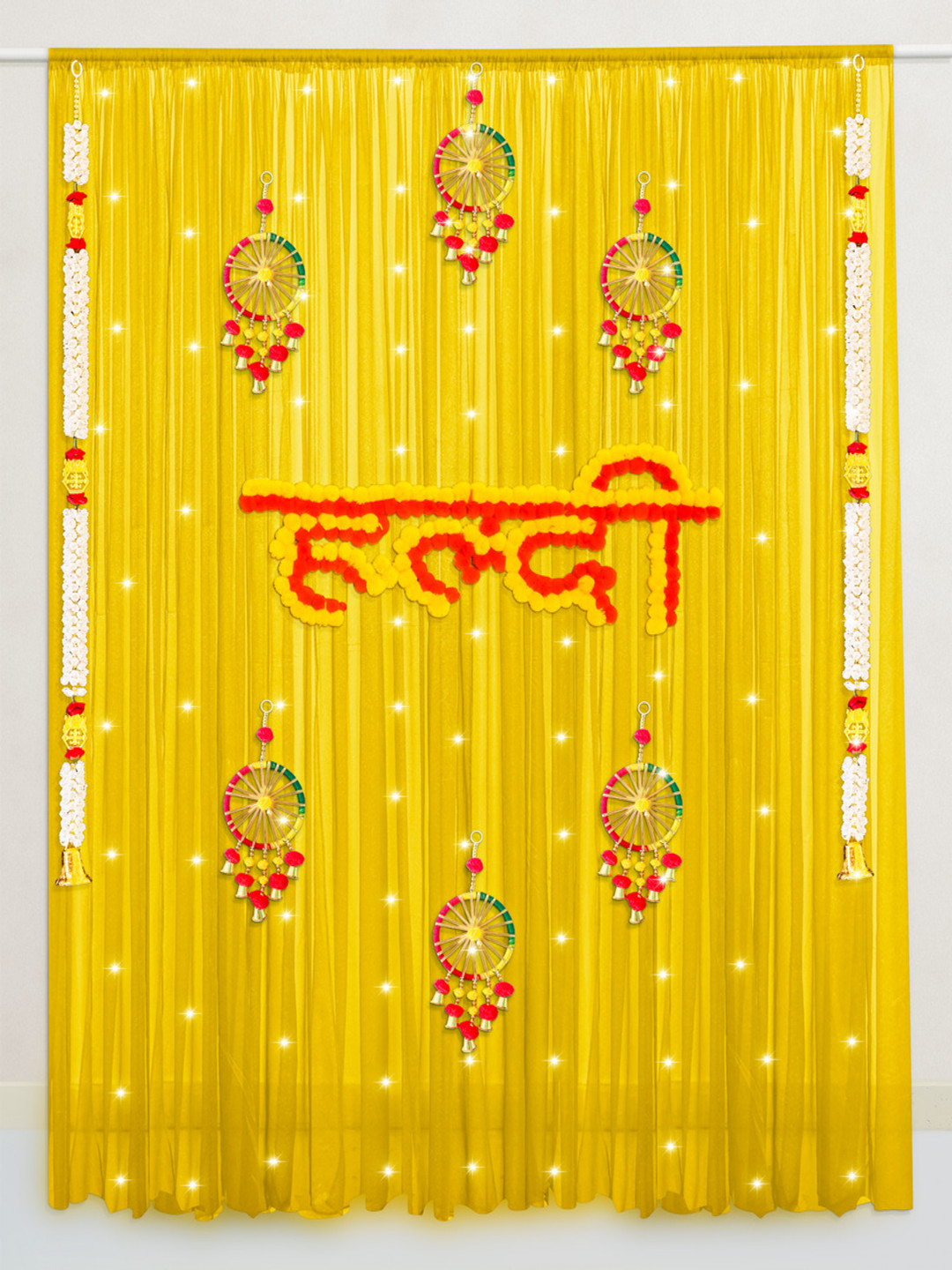 Special You Yellow & Orange 16 Pieces Festive Decor Items