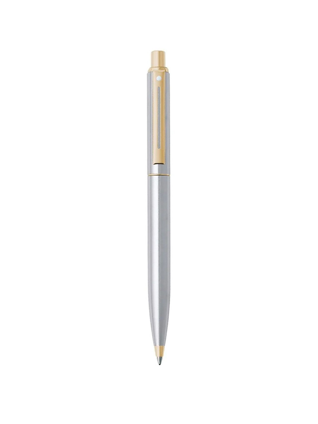 Sheaffer Unisex Brushed Chrome with Gold Trim E325 Sentinel Ballpoint Pen