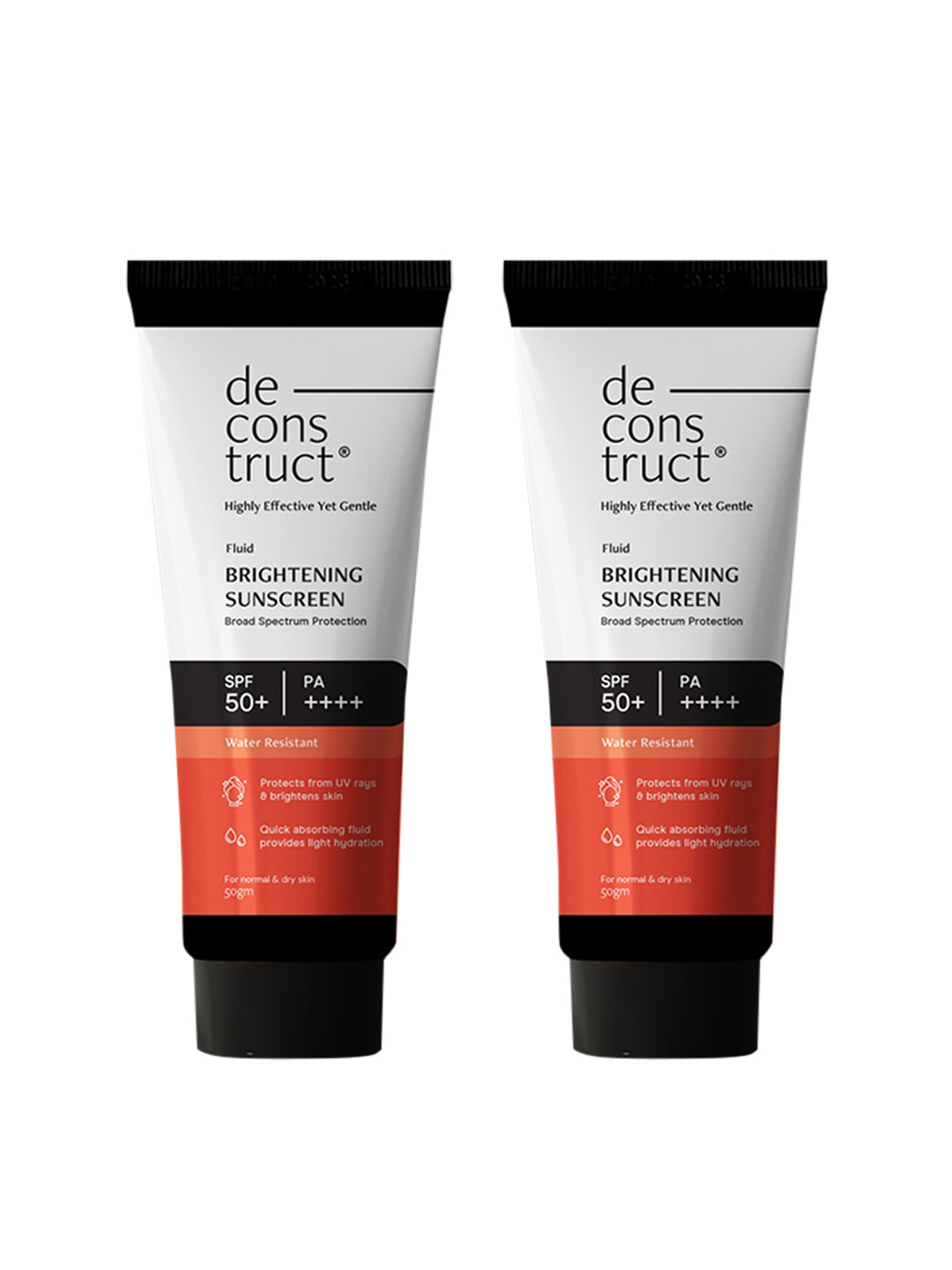 deconstruct Fluid Sunscreen Duo SPF 50 PA++++ Sunscreen for Hydration & protection