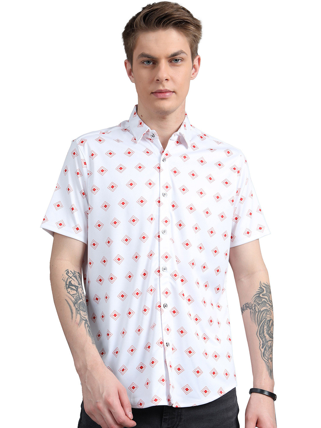 ECOLINE Clothing Men Standard Opaque Printed Casual Shirt