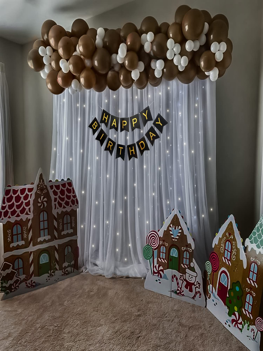 Special You 65-Pcs Brown Theme Birthday DecorationKit