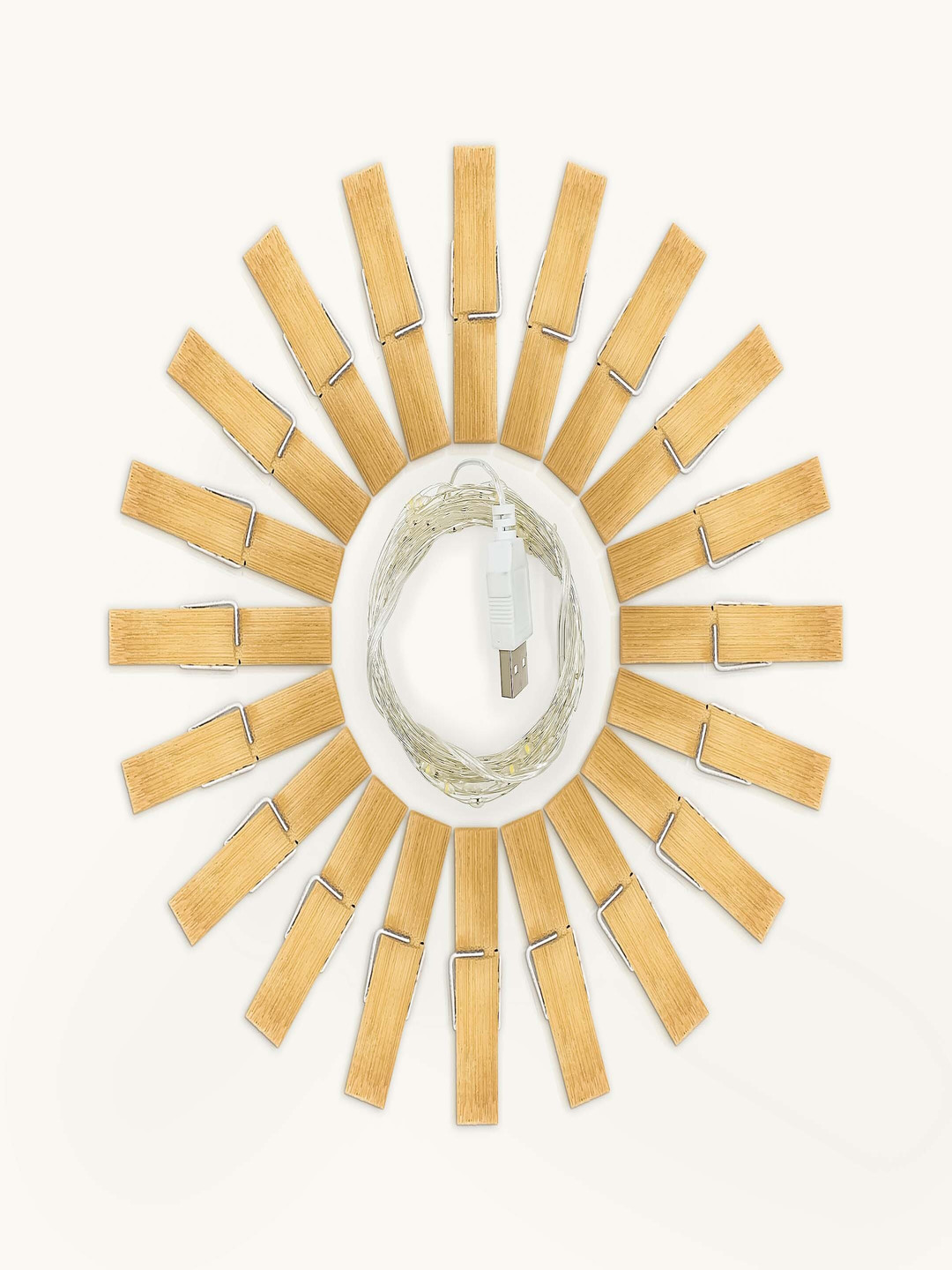 Special You 20Pcs Wooden Clips Room Decoration