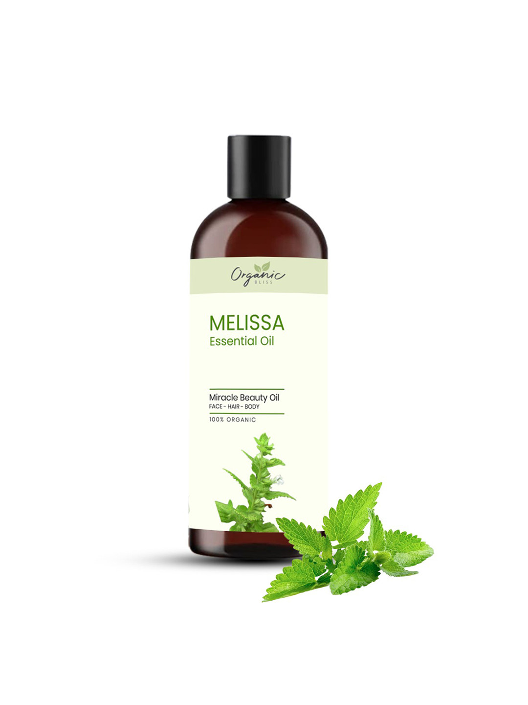 Organic Bliss Melissa Essential Beauty Massage Oil For Face Hair & Body - 50 ml
