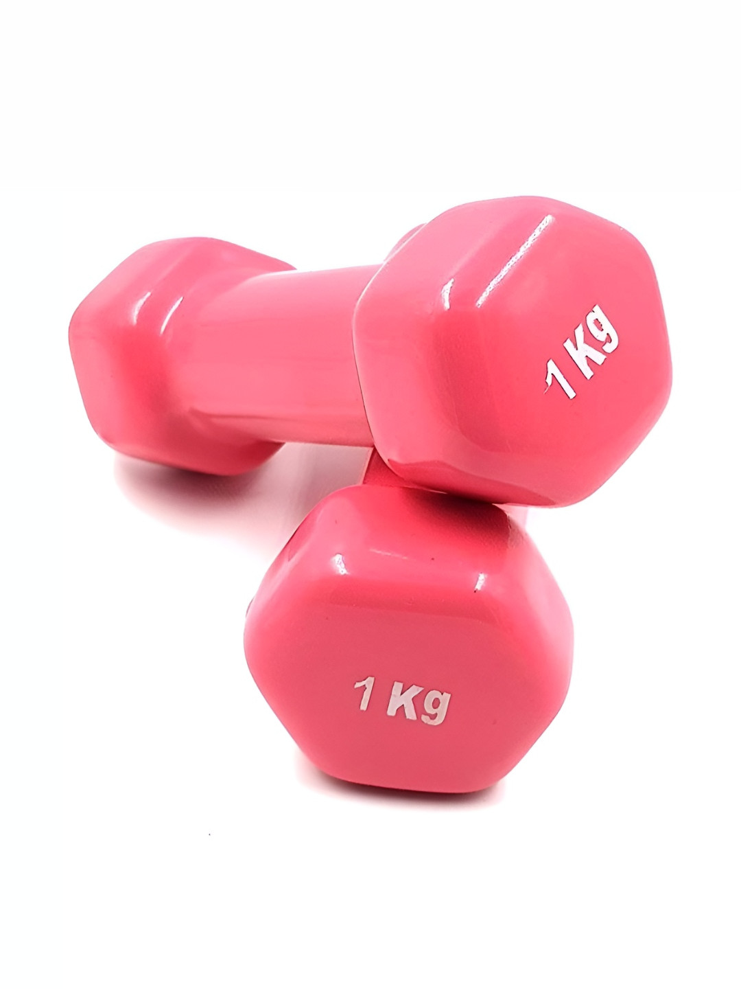 HackerX 2-Pcs Vinyl Fixed Weight Dumbbell - 1 kg Each