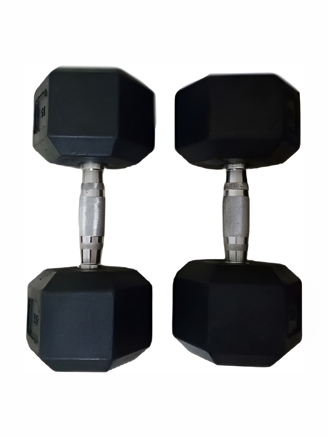 HackerX 2 Pieces Round Fixed Weight Dumbbells - 5Kg Each