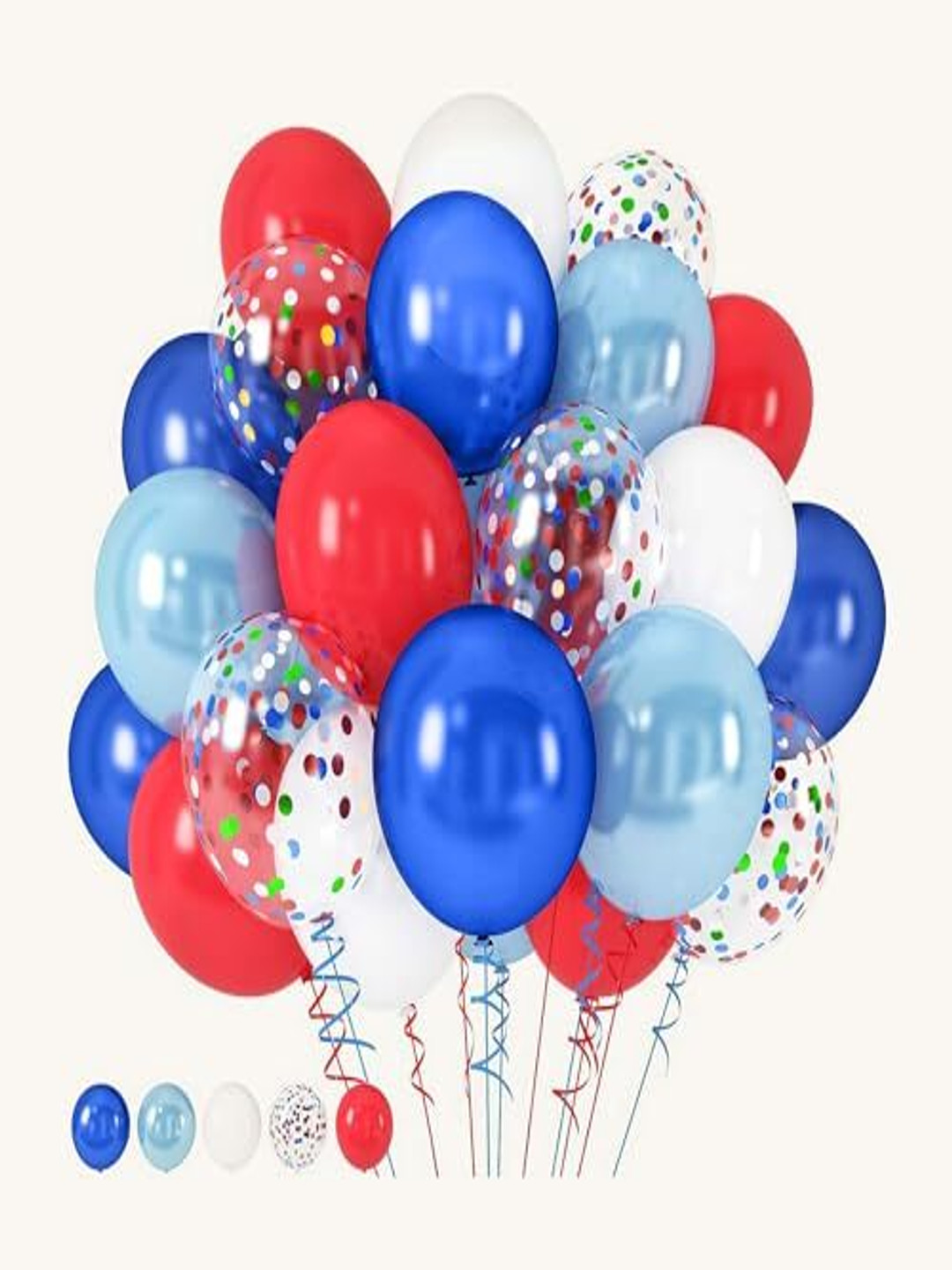 Special You Red & Blue 50 pcs Birthday Decoration Balloons