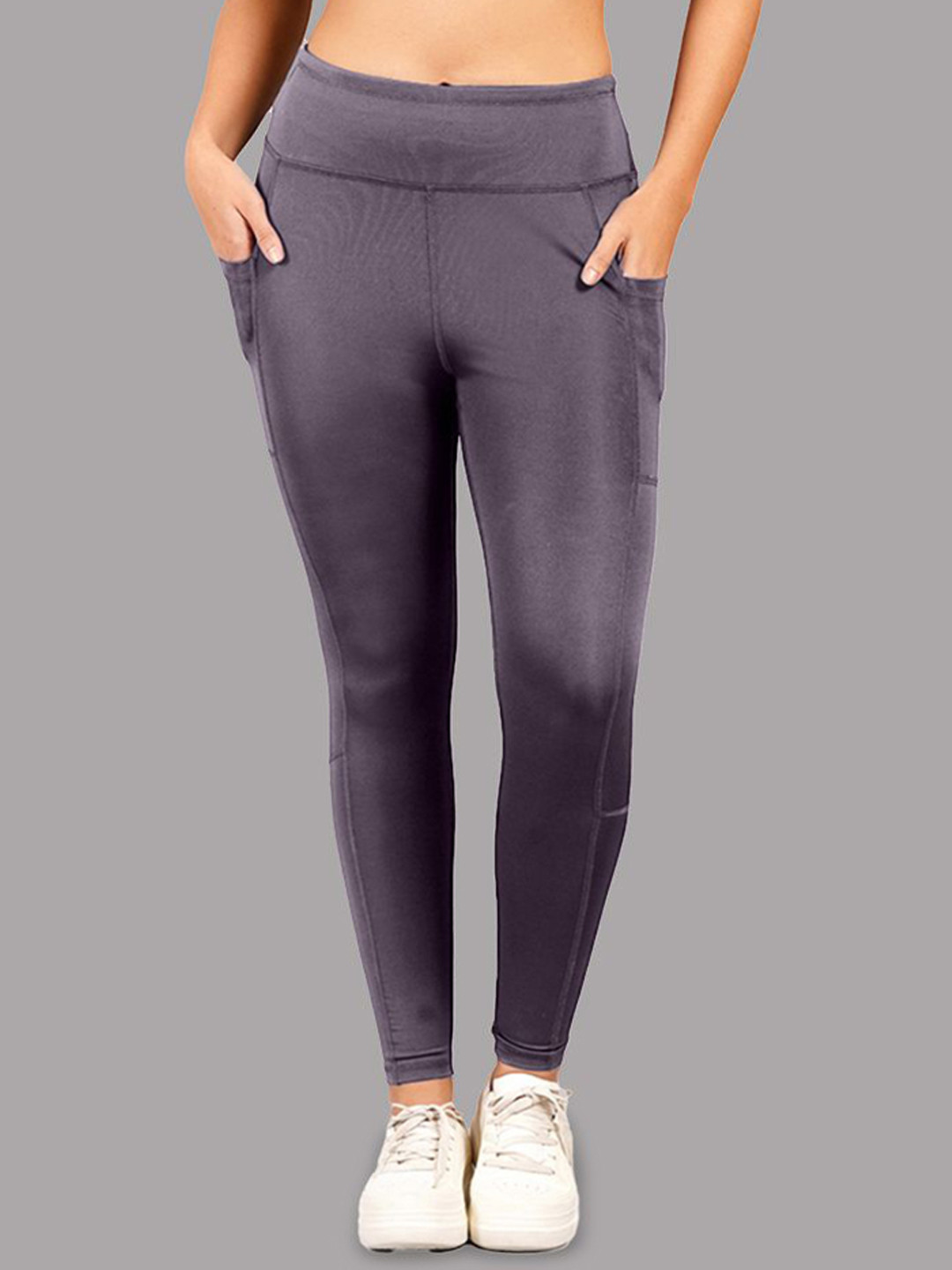 Kyk Women High-Rise Ankle-Length Tummy Control Workout Running Gym Yoga Tights