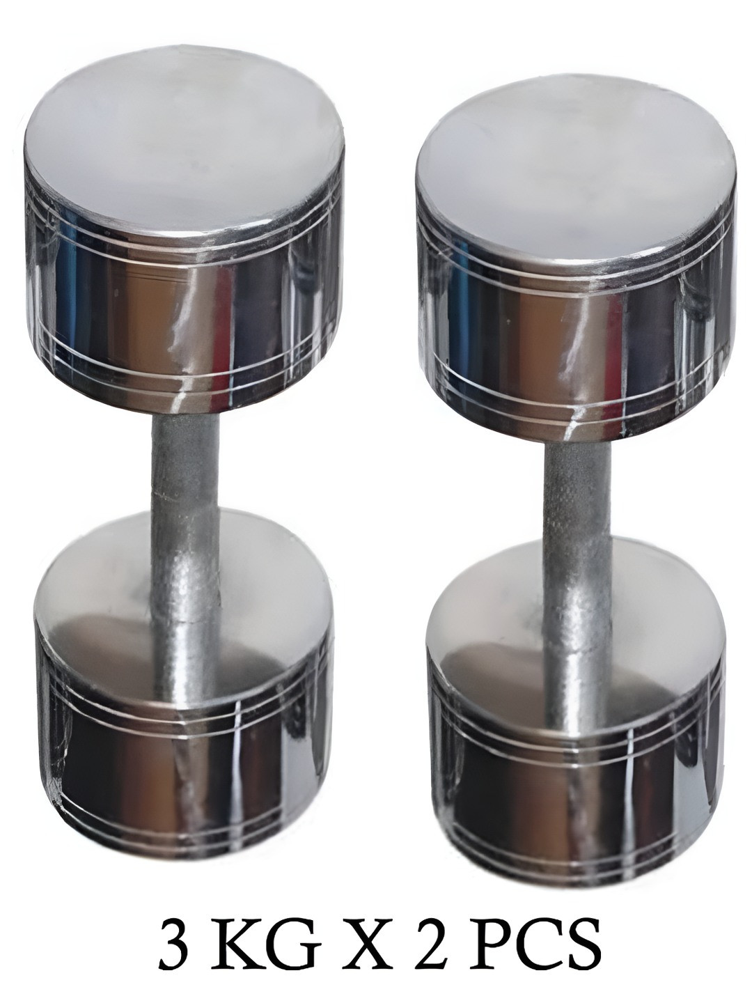 HackerX Set Of 2 Fixed Weight Dumbbell -3Kg Each