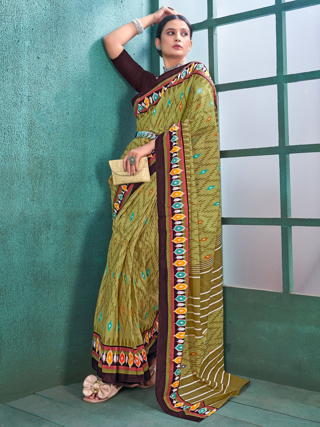 Mitera Ikat Saree