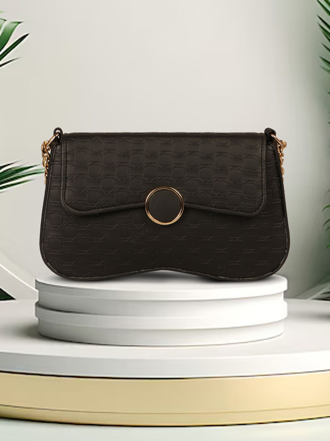 Panchnaina PU Structured Handheld Bag with Quilted
