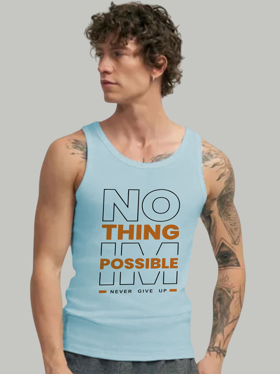 Uniplanet store Printed Cotton Innerwear Vests UVM-NVR-UP-SKBL-S