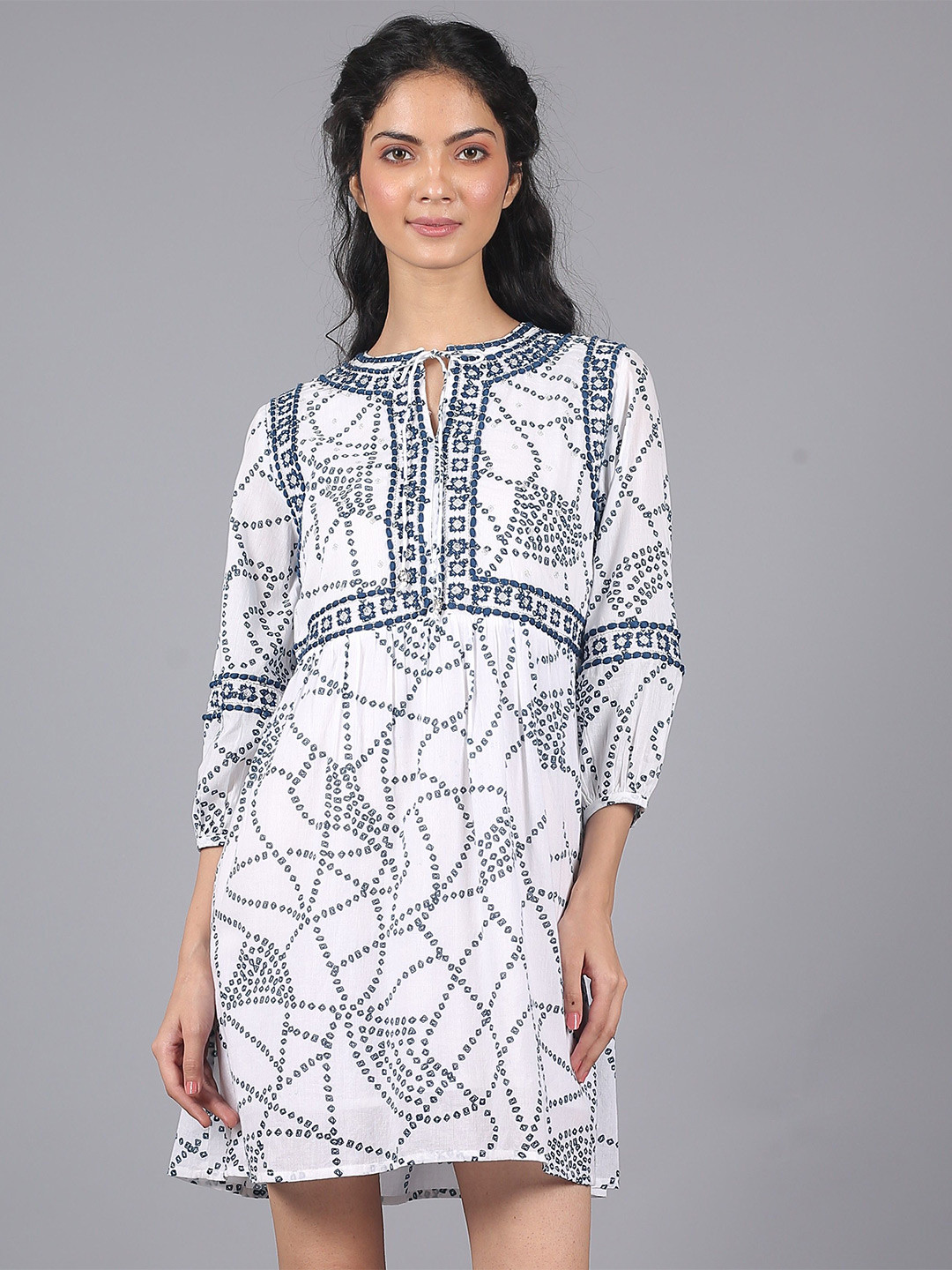 STIL O STITCH Print A-Line Dress