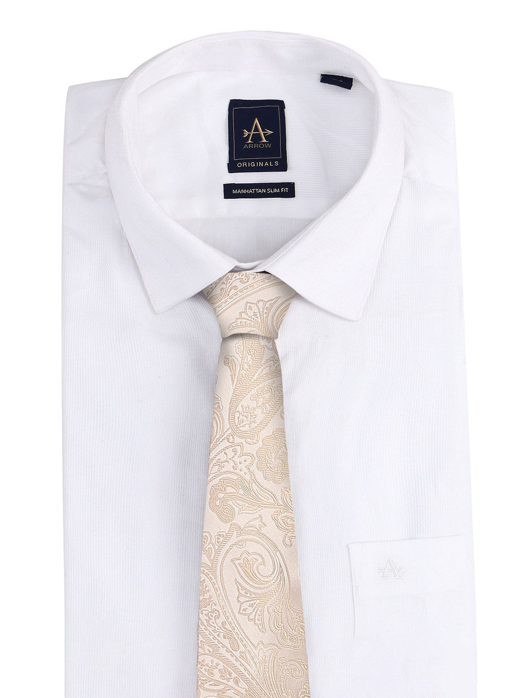 Arrow Men' Jacquard Weave Tie & Cufflinks Gift Set