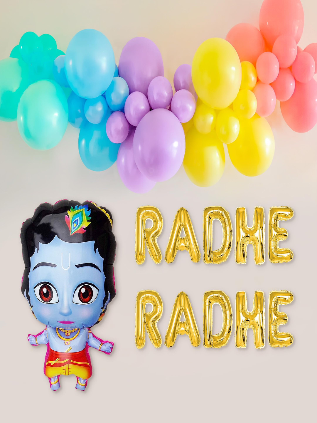 Special You 54 -Pcs Green & Blue Balloon Happy Birthday Dcor